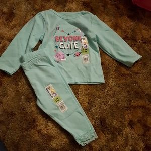 Baby girl shirt and pant set NWT 9 months